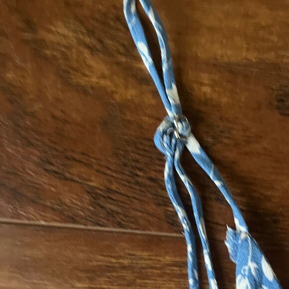 Reformation Marlowe Blue and White Floral Dress, size L - Picture 8 of 8